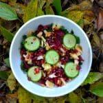 Recette chou kale noix grenades et betteraves