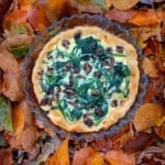 recette quiche végétarienne avec champignons et épinards emmental et parmesan