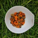 poêlée de courge butternut, châtaignes et graines de courge