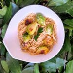 recette de spaghettis choux de bruxelles, citron et parmesan