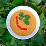 recette de soupe lentilles corail tomate coriandre