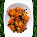 Recette de ragoût de pommes de terre, olives vertes et tomate